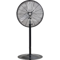 Non-Oscillating Pedestal Fan, Heavy-Duty, 2 Speed, 24" Diameter EA642 | Meunier Outillage Industriel