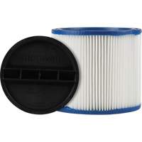 CleanStream&reg; Gore&reg; Wet/Dry Vacuum Filter, Cartridge/Hepa, Fits 5 US gal. Meunier Outillage Industriel