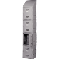 Locker, 15" x 15" x 31", Grey, Assembled FC691 | Meunier Outillage Industriel
