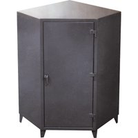 Corner Cabinets, Steel, 4 Shelves, 72" H x 48" W x 24" D, Grey FG850 | Meunier Outillage Industriel