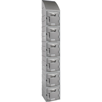 Locker, 12" x 15" x 12", Grey, Assembled FH725 | Meunier Outillage Industriel