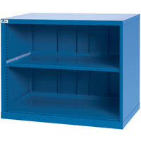Shelf Cabinets, Steel, 33-1/2" H x 40-1/4" W x 22-1/2" D, Bright blue Meunier Outillage Industriel