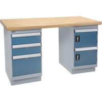 &eacute;tabli, Porte & tiroirs, Cap 2500 lb, 72" la x 36" p, 34" h Meunier Outillage Industriel