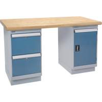 &eacute;tabli, Porte & tiroirs, Cap 2500 lb, 60" la x 36" p, 34" h Meunier Outillage Industriel