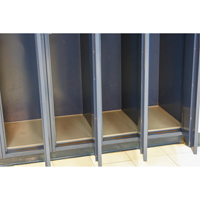 Locker Base Insert, Fits Locker Size 12" x 18", Light Grey, Plastic Meunier Outillage Industriel