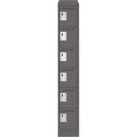 Petits casiers Clean Line, 6 niveaux, 12" x 18" x 82", Acier, Charbon, Rivet (assembl&eacute;) Meunier Outillage Industriel