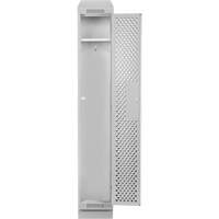 Clean Line Lockers, 12" x 18" x 82", Steel, Grey, Rivet (Assembled), Perforated Meunier Outillage Industriel