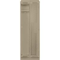 Clean Line Lockers, Bank of 2, 24" x 18" x 82", Steel, Beige, Rivet (Assembled), Perforated Meunier Outillage Industriel