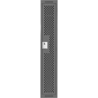 Clean Line Lockers, 12" x 15" x 72", Steel, Charcoal, Rivet (Assembled), Perforated Meunier Outillage Industriel