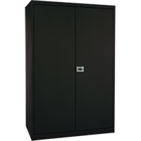Deep Hi-Boy Storage Cabinet, Steel, 4 Shelves, 72" H x 36" W x 24" D, Black FJ882 | Meunier Outillage Industriel