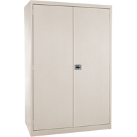 Deep Hi-Boy Storage Cabinet, Steel, 4 Shelves, 72" H x 36" W x 24" D, Beige FJ883 | Meunier Outillage Industriel
