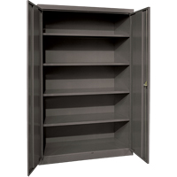 Deep Hi-Boy Storage Cabinet, Steel, 4 Shelves, 72" H x 36" W x 24" D, Charcoal FJ884 | Meunier Outillage Industriel