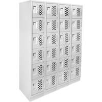 Assembled Clean Line™ Perforated Economy Lockers FL354 | Meunier Outillage Industriel