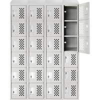 Assembled Clean Line™ Perforated Economy Lockers FL355 | Meunier Outillage Industriel