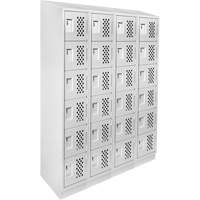 Assembled Clean Line™ Perforated Economy Lockers FL356 | Meunier Outillage Industriel