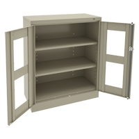 C-Thru Counter High Cabinet, Steel, 2 Shelves, 42" H x 36" W x 18" D FL647 | Meunier Outillage Industriel