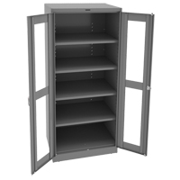 Deluxe C-Thru Storage Cabinet, Steel, 4 Shelves, 78" H x 36" W x 24" D FL650 | Meunier Outillage Industriel