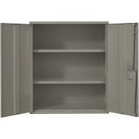 Lo-Boy Storage Cabinet, Steel, 2 Shelves, 40" H x 36" W x 18" D, Grey Meunier Outillage Industriel