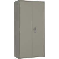 Hi-Boy Storage Cabinet, Steel, 4 Shelves, 72" H x 36" W x 18" D, Grey Meunier Outillage Industriel