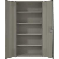 Hi-Boy Storage Cabinet, Steel, 4 Shelves, 72" H x 36" W x 18" D, Grey Meunier Outillage Industriel
