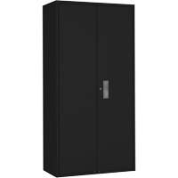 Wardrobe Storage Cabinet, Steel, 36" W x 18" D x 72" H, Black Meunier Outillage Industriel