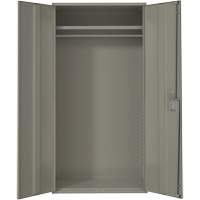 Wardrobe Storage Cabinet, Steel, 36" W x 18" D x 72" H, Grey Meunier Outillage Industriel