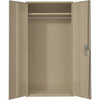 Wardrobe Storage Cabinet, Steel, 36" W x 18" D x 72" H, Beige Meunier Outillage Industriel
