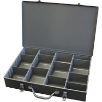 Compartment Steel Scoop Boxes, 17.875" W x 12" D x 3" H, 13 Compartments FL991 | Meunier Outillage Industriel