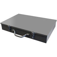 Compartment Steel Scoop Boxes, 17.875" W x 12" D x 3" H, 13 Compartments FL991 | Meunier Outillage Industriel
