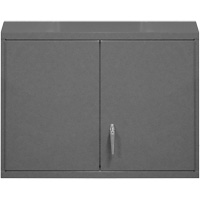 Armoire murale, 27" h x 29-7/8" la x 13-11/16" p, 2 tablettes, Acier, Gris Meunier Outillage Industriel