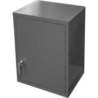 Armoire murale, 27" h x 13-11/16" la x 18" p, 2 tablettes, Acier, Gris Meunier Outillage Industriel
