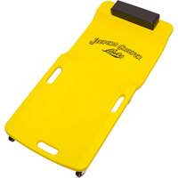 Yellow Low Profile Plastic Creeper Meunier Outillage Industriel