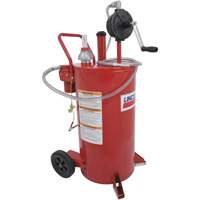 Chariot &agrave; carburant en acier de 25 gallons avec pompe rotative bidirectionnelle et filtre Meunier Outillage Industriel
