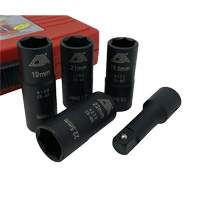 Flip Socket Kit, 5 Pieces, 1/2" Drive Size Meunier Outillage Industriel