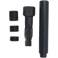 Ensemble d'atelier pour la r&eacute;paration des filetages de bougies d'allumage Meunier Outillage Industriel