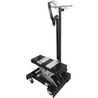 Low Profile Floor Service Jack, 12 Ton(s) Capacity, 7-1/2" Lowered, 15" Raised, Air Hydraulic Meunier Outillage Industriel