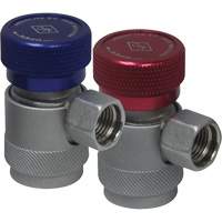 Coupleur rapide manuel R134a c&ocirc;t&eacute; basse pression avec verrouillage de s&eacute;curit&eacute; Meunier Outillage Industriel