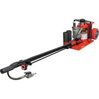 Low Height Floor Jack, 20 Ton(s) Capacity, 8-5/8" Lowered, 22-3/4" Raised, Air Hydraulic Meunier Outillage Industriel