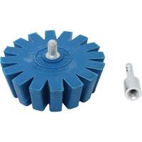 Conical Gear Eraser Wheel with Quick-Connect Arbor Adapter Meunier Outillage Industriel