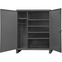 Vestiaire tr&egrave;s robuste, Acier, 60" la x 24" p x 78" h, Gris Meunier Outillage Industriel