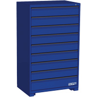 Modular Drawer Cabinet, 9 Drawers, 36" W x 24" D x 60" H, Blue FM475 | Meunier Outillage Industriel