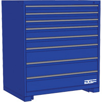 Modular Drawer Cabinet, 8 Drawers, 24" W x 24" D x 40" H, Blue FM039 | Meunier Outillage Industriel