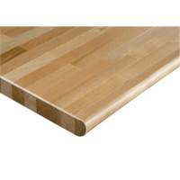 Hardwood Workbench Top, 60" W x 36" D, Bullnose Edge, 1-1/4" Thick FN369 | Meunier Outillage Industriel