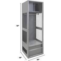 Casier pour &eacute;quipement, Acier, 24" la x 18" p x 72" h, Gris Meunier Outillage Industriel