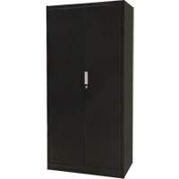 Armoire de rangement combin&eacute;e, 36" la x 18" p x 72" h, Noir Meunier Outillage Industriel