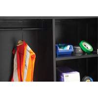 Armoire de rangement combin&eacute;e, 36" la x 18" p x 72" h, Noir Meunier Outillage Industriel