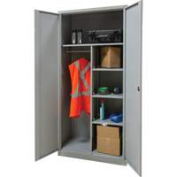 Combination Storage Cabinet, 36" W x 18" D x 72" H, Grey Meunier Outillage Industriel