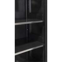 Hi-Boy Storage Cabinet, Steel, 4 Shelves, 72" H x 36" W x 18" D, Black Meunier Outillage Industriel