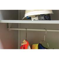 Wardrobe Storage Cabinet, Steel, 36" W x 18" D x 72" H, Grey Meunier Outillage Industriel