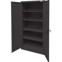 Storage Cabinet, Steel, 4 Shelves, 78" H x 36" W x 24" D, Black Meunier Outillage Industriel